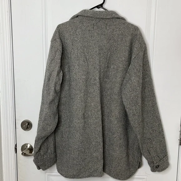 Vintage Eddie Bauer wool blend button down long jacket - Picture 2 of 6